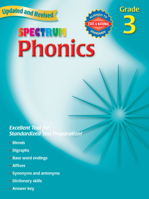 Title details for Spectrum Phonics, Grade 3 by Spectrum - Wait list